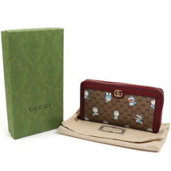 Gucci Doraemon Long Wallet GG Supreme Round Zipper - Picture 11 of 11